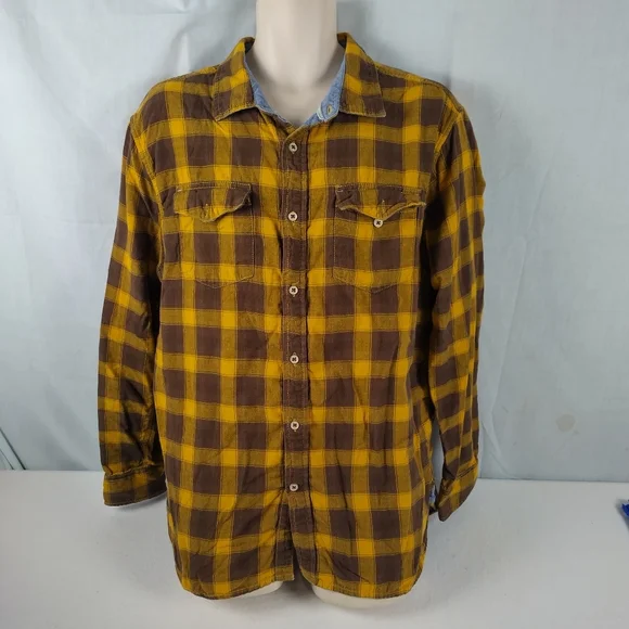 True Grit Men's Size XL Button Up Flanner City Casual Wear - Picture 3 of 9
